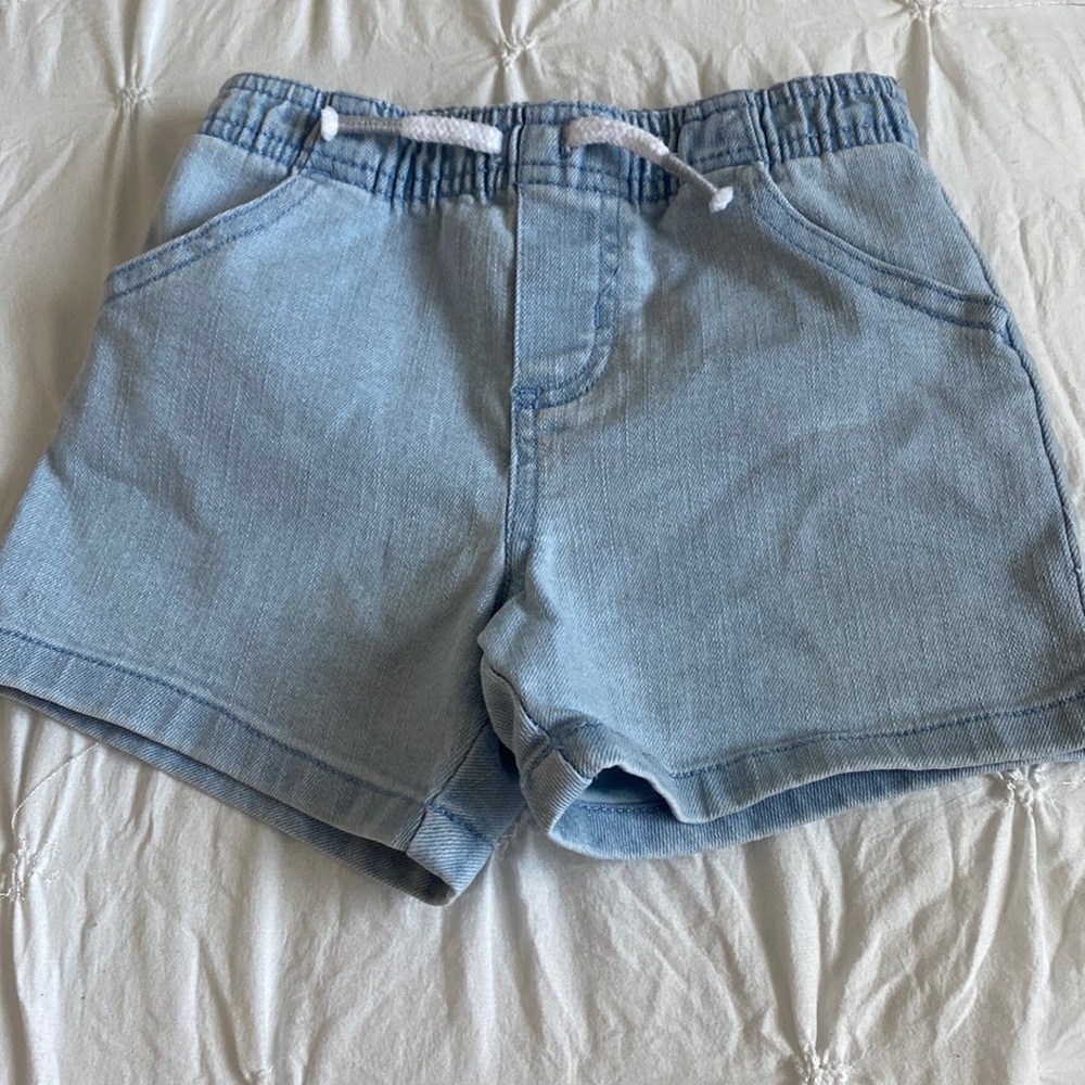 Infant jean shorts.